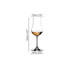 Riedel Sklenice na rum RIEDEL 200 ml, set 4 ks křišťálových sklenic