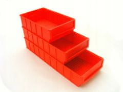 Allit ShelfBox 400 B policový kontejner | Červené