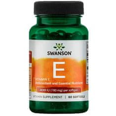 Vitamin E 400 IU, 60 softgelových kapslí