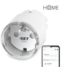 iGET HOME Power 1 zásuvka s měřením spotřeby, bílá (75020813)
