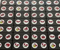 Domino berušky - černý kámen, 28 hracích kostek