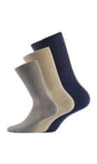 Wola N04 bílé pánské ponožky-nekompresní lem Barva: bílá, Velikost: 42-44
