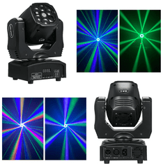 LED otočná hlavice Bee Eye laser 6x15W RGBW