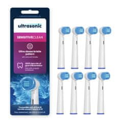Ultrasonic náhradní hlavice pro Oral-B SensitiveClean, 8 ks