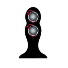 Basic X BASIC X Quinn TwoBall anální kolík s rotačními kuličkami černý