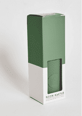 Neon Kactus , Skleněná lahev se silikonovým rukávem 1 L | zelená