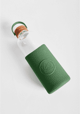 Neon Kactus , Skleněná lahev se silikonovým rukávem 1 L | zelená