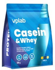 VPLab Casein & Whey 500, micelární kasein a syrovátkový koncentrát, Čokoláda