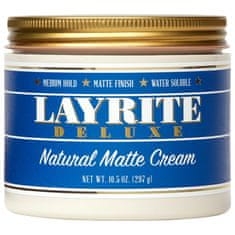 Layrite Natural Matt Cream Pomade – matná pomáda na vlasy, styling bez lepení a zatěžování, bezproblémová omyvatelnost, 297g