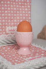 Isabelle Rose Stojánek na vajíčko porcelánový Love v růžové barvě
