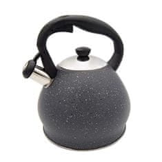 Granit Konvice čajník nerez/lak 2,5L šedá, indukce
