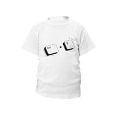 Dětské triko CTRL+V - bílá Velikost miminka: 6 let