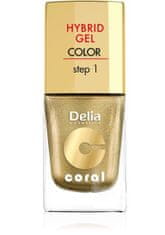 DELIA Coral Hybrid Gel Nail Enamel No 28 Gold 11Ml