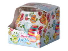 Admit Sklo Dekor 80x72 mm Happy Easter eggs, vonná svíčka