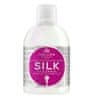 kjmn silk shampoo vlasový šampon s olivovým olejem a hedvábnými proteiny 1000ml