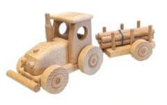 Ceeda Cavity dřevěné auto - Traktor s vlečkou - malý