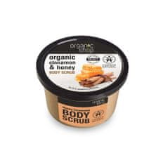 Organic Shop omlazující tělový peeling zklidňující tělový peeling cinnamon & honey 250 ml