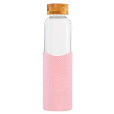 Neon Kactus , Skleněná láhev s rukávem, 550 ml | růžová