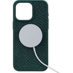 Salmon Leather kryt s MagSafe pro iPhone 15 Pro Max Zelená
