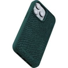 Salmon Leather kryt s MagSafe pro iPhone 15 Pro Max Zelená