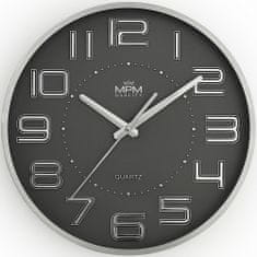 Nástěnné kovové hodiny Metallic Eternity, šedá