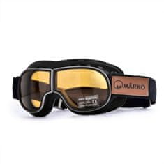 B3 retro Café Racer brýle s výměnitelnými skly černé