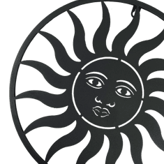 PRODEX Slunce kov černé velké 62 cm