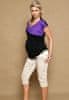 Těhotenské kalhoty ALADINKY 3/4 - béžové, vel. XL