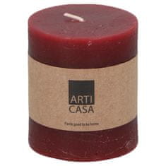 Arti Casa Sloupová svíčka Arti Casa, červená, 7 x 8 cm