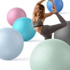 Gymnastický míč Yoga Ball Embos - 65 cm, tmavě modrý
