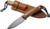 M1 ST Fixed nůž m390 blade Santos wood handle, kožený sheath, Ti Pearl