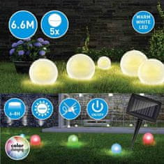 Grundig Solární LED zahradní osvětlení 5ks
