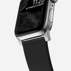 Nomad Active Band Pro - Vodotěsný řemínek pro Apple Watch 45 / 49 mm, černý, stříbrný