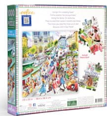 eeBoo Čtvercové puzzle Bukinisté v Paříži 1000 dílků