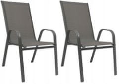 KONTRAST Zahradní židle MAJORKA 55 x 65 x 90 cm šedá