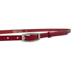 Penny Belts Dámský kožený opasek 15-2-93 red (Délka pásku 105 cm)