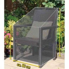 Kinzo Ochranný obal na zahradní židli 66 x 66 x 66/107 cm