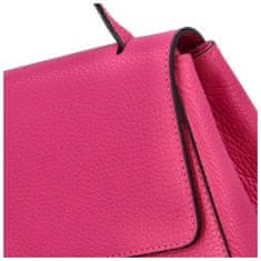 Delami Vera Pelle Atraktivní kožená kabelka do ruky Fátima, tmavě růžová