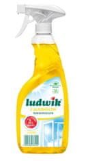 Ludwik čistič skla s alkoholem 600 ml citrón