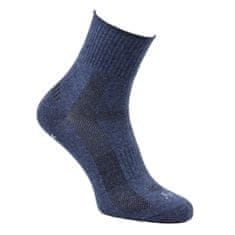 OXSOX Active  zkrácené antibakteriální ponožky jemný svěr Siltex 93007 3pack, modrá, 47-50