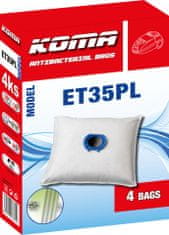 KOMA ET35PL - Sada 20 ks sáčků do vysavačů ETA, kompatibilní se sáčky ETA Unibag