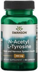N-Acetyl L-Tyrosine, 350 mg, 60 kapslí