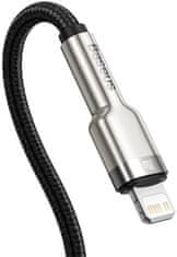 BASEUS Cafule Series nabíjecí / datový kabel USB-C na Lightning PD 20 W 0,25 m CATLJK-01, černá