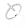 Amen Třpytivý stříbrný prsten se zirkony Diamonds RCRBBZ (Obvod 52 mm)