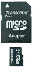 Micro SD 2GB + adaptér (TS2GUSD)