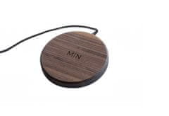 MIN Bezdrátová nabíječka MIN PAD Premium - Ořechové dřevo a černý kabel