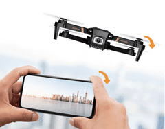 Skládací Dron s FULL HD kamerou, aplikace pro Android a iOS zařízení, Kvadrokoptéra s Kamerou, 2x Baterie