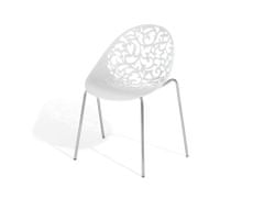 Beliani Moderní bílá sada jídelních židlí MUMFORD
