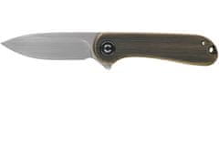 Civilight C18062Q-1 Mini Elementum Black Brass kapesní nůž 4,7 cm, ocel, mosaz
