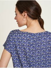 Fialové dámské vzorované tričko Tranquillo XXL